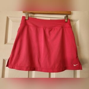 🔥🔥 Nike Dri-Fit Court Pink Tennis Skirt with Built-In Shorts - Skort 🔥🔥